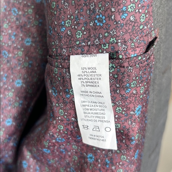 PENGUIN Men’s Gray Wool Blend Sport Coat Blazer 46R Office Work - Picture 5 of 16